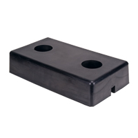 Molded Dock Bumpers, Rubber, 18" W x 4" D x 10" H The Estey Group