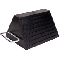 Wheel Chock, 9" x 8" x 6", Black The Estey Group