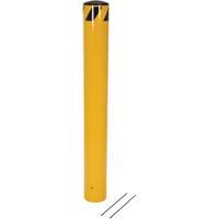 Bornes &agrave; couler, Acier, 48-1/2" h x 5-9/16" la, Jaune The Estey Group