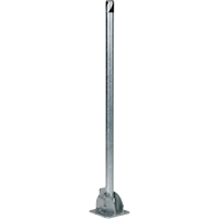 Butoirs repliables, Acier, 42" h x 1-3/4" la, Argent The Estey Group