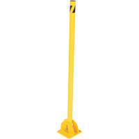 Butoirs repliables, Acier, 42" h x 1-3/4" la, Jaune The Estey Group