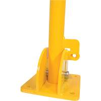Butoirs repliables, Acier, 42" h x 1-3/4" la, Jaune The Estey Group