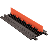 Guard Dog&reg; Low Profile Cable Protector, 2 Channels, 36" L x 11.94" W x 1.25" H The Estey Group