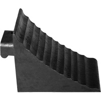 Wheel Chock, 9-3/4" x 7-1/4" x 7-3/4", Black The Estey Group