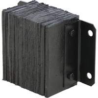 Laminated Dock Bumper, Horizontal, Rubber, 12" W x 6" D x 10" H The Estey Group