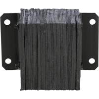 Laminated Dock Bumper, Horizontal, Rubber, 12" W x 6" D x 10" H The Estey Group