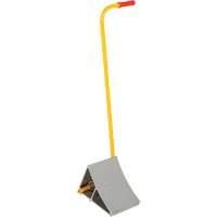 Aluminum Wheel Chock With Handle, 7" W x 11-7/8" D x 7-11/16" H The Estey Group