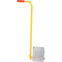 Aluminum Wheel Chock With Handle, 7" W x 11-7/8" D x 7-11/16" H The Estey Group