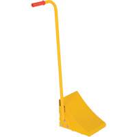Ergo Handle Wheel Chock, Steel, Yellow, 8" W x 10-3/4" D x 9-1/8" H The Estey Group
