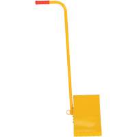 Ergo Handle Wheel Chock, Steel, Yellow, 8" W x 10-3/4" D x 9-1/8" H The Estey Group