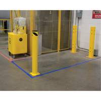 Butoir de s&eacute;curit&eacute;, Acier, 42" h x 5-1/2" la, Jaune The Estey Group