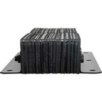 Laminated Dock Bumpers, Vertical, Rubber, 11" W x 4" D x 24" H The Estey Group