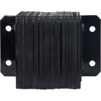 Laminated Dock Bumpers, Horizontal, Rubber, 12" W x 4" D x 10" H The Estey Group