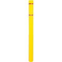 Polyethylene Bollard Cover, 4-1/2" Dia. x 64" L, Red/Yellow The Estey Group