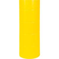 Polyethylene Bollard Cover, 6-5/8" Dia. x 60" L, Red/Yellow The Estey Group