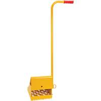 Ice Chock with Ergonomic Handle, Steel, Yellow, 8-1/16" W x 10-5/8" D x 8-13/16" H The Estey Group