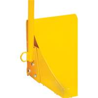 Ice Chock with Ergonomic Handle, Steel, Yellow, 8-1/16" W x 10-5/8" D x 8-13/16" H The Estey Group