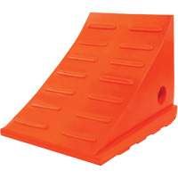15 Ton General Purpose Wheel Chock, Urethane, Orange The Estey Group