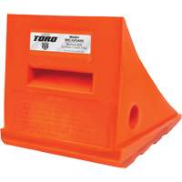 15 Ton General Purpose Wheel Chock, Urethane, Orange The Estey Group