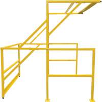 Mezzanine Safety Gate, 70" L x 77" H, 78" Raised, Yellow The Estey Group
