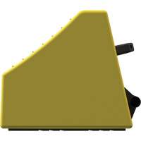 Checkers Safety Heavy-Duty Ultra Class Mining Wheel Chock, HDPE, Yellow, 14-1/2" W x 17-1/2" D x 16" H The Estey Group