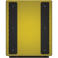 Checkers Safety Heavy-Duty Ultra Class Mining Wheel Chock, HDPE, Yellow, 14-1/2" W x 17-1/2" D x 16" H The Estey Group
