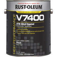 High-Performance V7400 System 340 VOC DTM Alkyd Enamel, Black, High-Gloss, Gallon The Estey Group