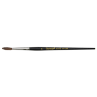 Pinceau pointu &agrave; soies noires pour artiste, Largeur de la brosse de 4 mm, Soie de chameau, Manche &agrave; Bois The Estey Group