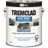 Peinture antirouille &agrave; base d'eau Tremclad, 3,78 L, Gallon, Noir The Estey Group