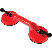 Manually Operated Hand Vacuum Cups - Double Handcup, 66 lbs. Capacity, 4-5/8", Lever, 13" Handle Length The Estey Group
