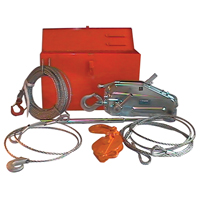 Tirfor&reg; Wire Rope Hoist TU17 Rescue Kit, 5/16" Wire Diameter, 2000  lbs. (1 tons) Capacity The Estey Group