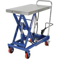 Pneumatic Hydraulic Scissor Lift Table, Steel, 32-1/2" L x 19-3/4" W, 1000 lbs. Cap. The Estey Group