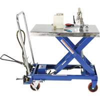 Pneumatic Hydraulic Scissor Lift Table, Steel, 32-1/2" L x 19-3/4" W, 1000 lbs. Cap. The Estey Group