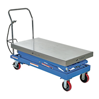 Pneumatic Hydraulic Scissor Lift Table, Steel, 47-1/4" L x 24" W, 1500 lbs. Cap. The Estey Group