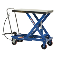 Pneumatic Hydraulic Scissor Lift Table, Steel, 39-1/2" L x 20" W, 1750 lbs. Cap. The Estey Group