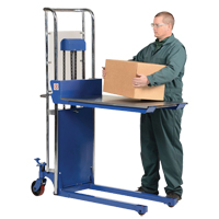 Hefti-Lift Load Stacker, Foot Pump Operated, 300 lbs. Capacity, 59" Max Lift The Estey Group