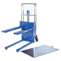 Hefti-Lift Load Stacker, Foot Pump Operated, 400 lbs. Capacity, 44" Max Lift The Estey Group
