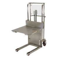 Hefti-Lift Load Stacker, Foot Pump Operated, 450 lbs. Capacity, 45-5/8" Max Lift The Estey Group
