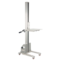 Quick Lift Stacker, Electric Operated, 125 lbs. Capacity, 72" Max Lift The Estey Group