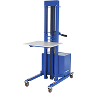 Quick Lift Stacker, Electric Operated, 400 lbs. Capacity, 57" Max Lift The Estey Group