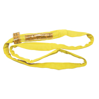 Polyester Round Sling, Yellow, 2-1/2" W x 20' L, 9000 lbs. Vertical Load The Estey Group