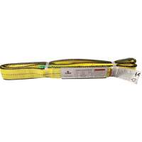 Polyester Web Sling, Double Ply, Twisted Eye, Type 4, 2" W x 8' L, 6400 lbs. Vertical Cap. The Estey Group