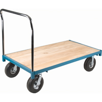 Heavy-Duty Platform Truck, 48" L x 24" W, 1200 lbs. Capacity, Pneumatic Casters The Estey Group