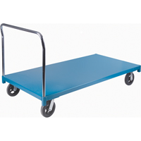 Chariot &agrave; plateforme robuste, 72" lo x 36" la x Capacit&eacute; 2000 lb, Roues en Caoutchouc The Estey Group