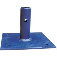Scaffolding Accessories - Fixed Base Plate, Base Plate, 6" W x 6" H The Estey Group