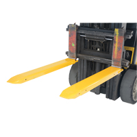 Fork Extensions, 48" L x 7-3/8" W, For Fork Width of 5" The Estey Group