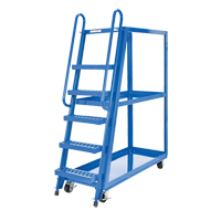 Chariot &agrave; cueillette, Acier, 21-7/8" la x 56-1/8" p, 3 tablettes, Capacit&eacute; 1000 lb The Estey Group