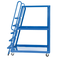 Chariot &agrave; cueillette, Acier, 27-7/8" la x 56-1/8" p, 3 tablettes, Capacit&eacute; 1000 lb The Estey Group