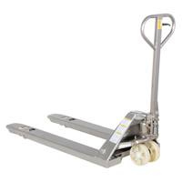 Transpalette, Acier inoxydable, 48" lo x 27" la, Capacit&eacute; 5500 lb The Estey Group
