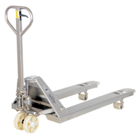 Transpalette, Acier inoxydable, 48" lo x 27" la, Capacit&eacute; 5500 lb The Estey Group